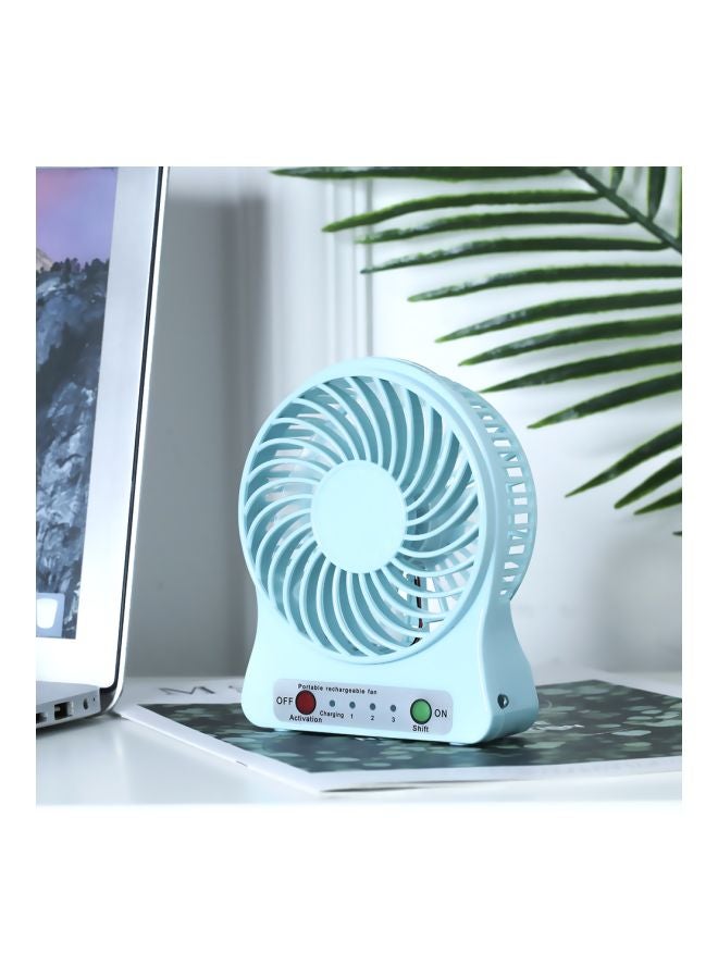 Loquat 3-Gears USB Portable Fan HQD-313 Blue - Image 4