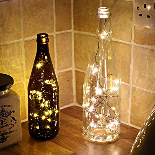 XERGY 100 Led'S Fairy String Lights Battery Powered Copper Wire For Home Decoration Diwali Lighting Festival Rice Ferry Light-Warm White,10 meters - Image 2