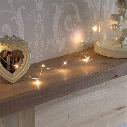 XERGY 100 Led'S Fairy String Lights Battery Powered Copper Wire For Home Decoration Diwali Lighting Festival Rice Ferry Light-Warm White,10 meters - Image 4