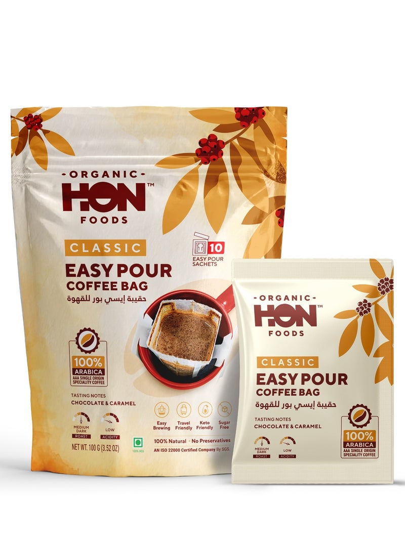 HON FOODS Classic Easy Pour Coffee Bag (Pack of 10 Sachet) - Image 3