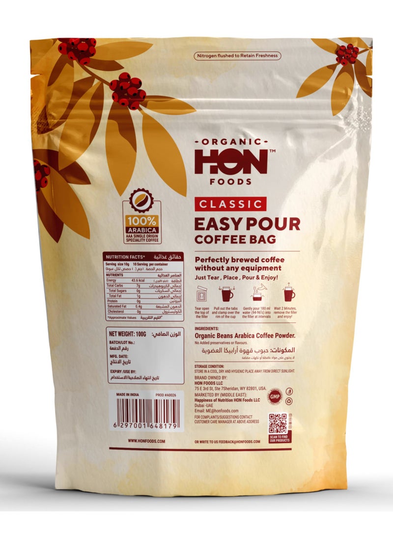 HON FOODS Classic Easy Pour Coffee Bag (Pack of 10 Sachet) - Image 4