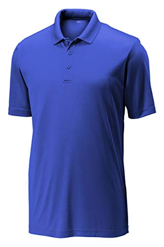 Opna Mens Dry-Fit Golf Polo Shirts,Royal,XX-Large - Image 1