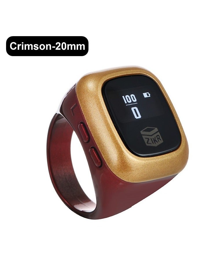 Luxury Prayer Smart Ring, Lucky Ring, Smart Tasbih Beads Ring, Watch Ring, with Prayer Counters, Long Battery, OLED Display, Fashionable, Cool, Perfect for Daily Wear and Gift Giving, Man and Women Samrt Ring, TBSoon iQIBLA Zikr Ring  - Image 1