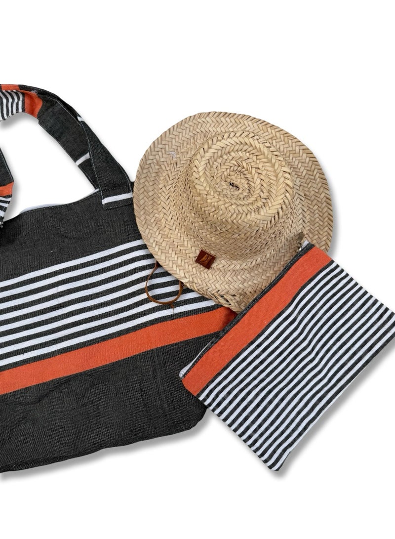 Surfside Beach Bag Monaco set : 1 beach bag and 1 accessories bag - Image 3