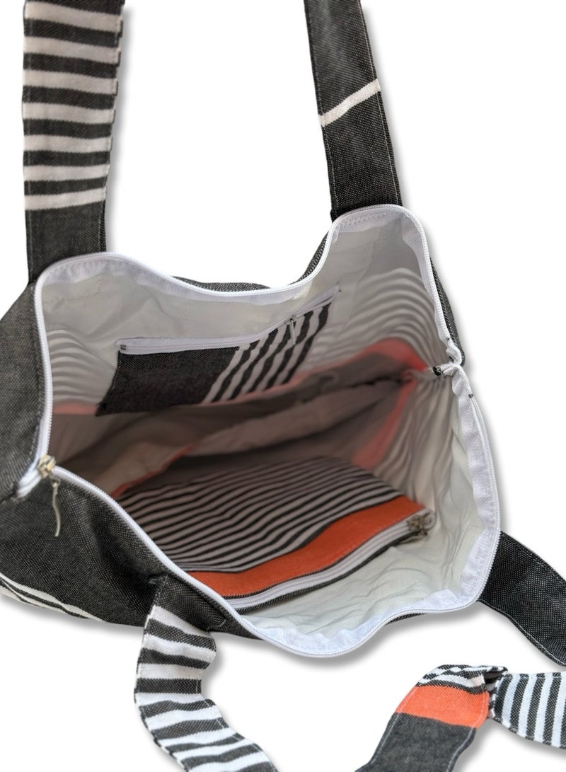 Surfside Beach Bag Monaco set : 1 beach bag and 1 accessories bag - Image 2