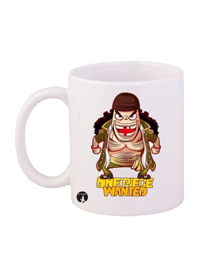 RKN Anime One Piece Printed Mug White/Green/Black 12ounce - Image 1