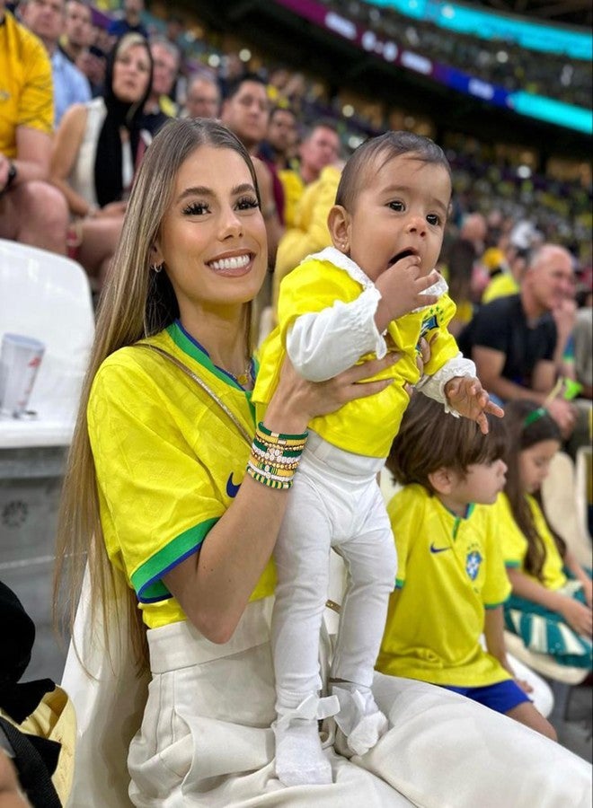 VOGUEKNOCK 9 Pack Game Day Bracelets for Women Stackable Heishi Beaded Stretch Bracelet Football Sport Fan Bracelet Sports Game Team Jewelry Accessories Gifts Green Yellow - Image 2