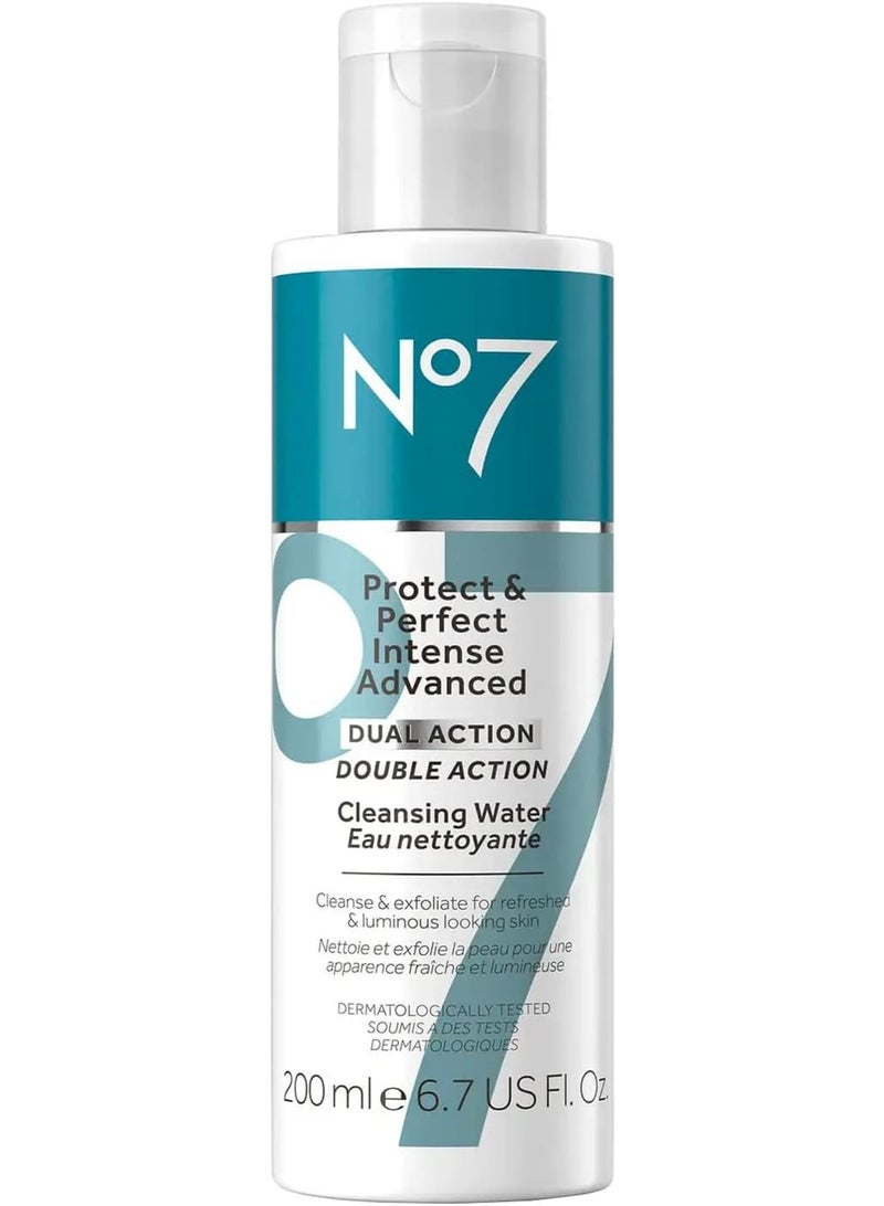 Boots No.7 No7 Protect & Perfect Intense Advanced Dual Action Cleansing Water - 200ml - Image 1