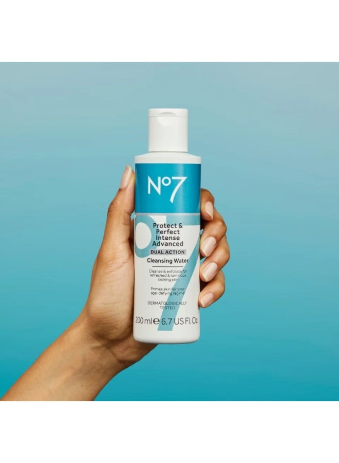 Boots No.7 No7 Protect & Perfect Intense Advanced Dual Action Cleansing Water - 200ml - Image 3