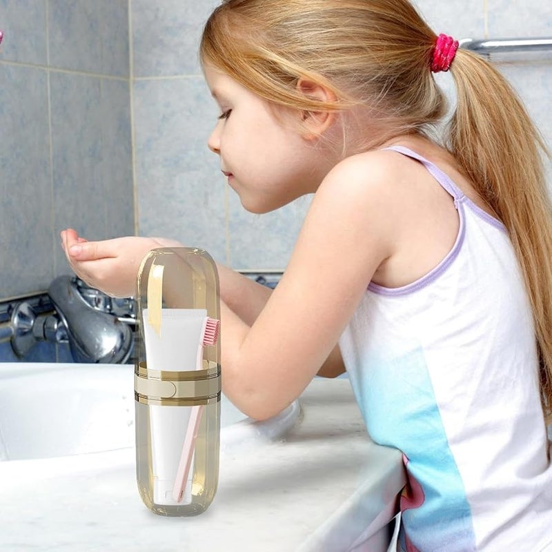 Compact Travel Toothbrush And Toothpaste Holder Leak Proof Organizer Case Size C - Image 3