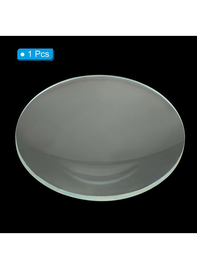 PATIKIL 8" (200mm) Focal Length Double Convex Lens, 75mm Diameter 7.3mm Height Glass Optically Polished Round Edges Lens for Physics Experiment, Clear - Image 3