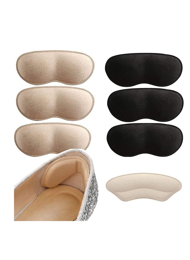 ECVV ECVV 7 Pairs Heel Grips Liner Cushions Inserts for Loose Shoes Self-Adhesive Heel Inserts to Improve Shoe Fit and Comfort for Women & Men Soft Shoe Grips Liners, One Size - Image 2