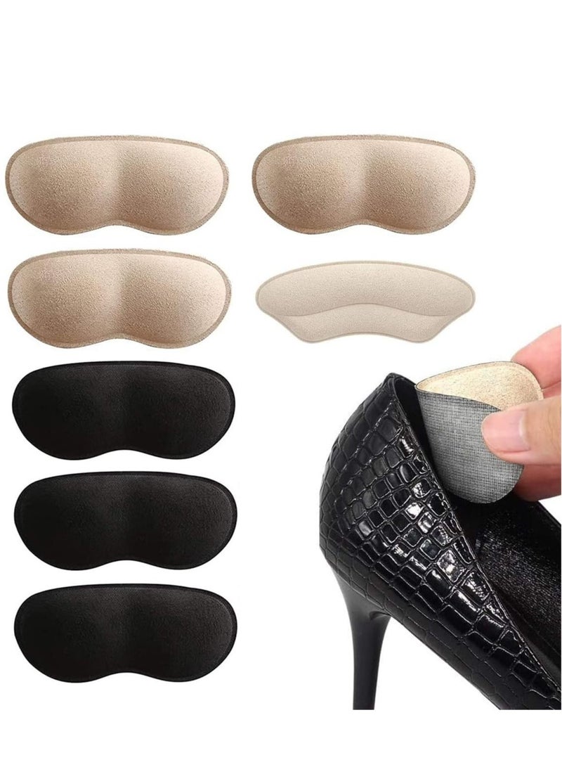 ECVV ECVV 7 Pairs Heel Grips Liner Cushions Inserts for Loose Shoes Self-Adhesive Heel Inserts to Improve Shoe Fit and Comfort for Women & Men Soft Shoe Grips Liners, One Size - Image 1