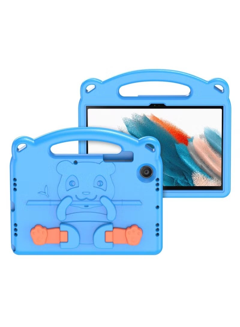 دوكس دوتشيز Kids Case for Samsung Galaxy TAB A8 Cover with Handle Stand with Pencil Holder iPad Mini Tablet Case Blue - Image 1
