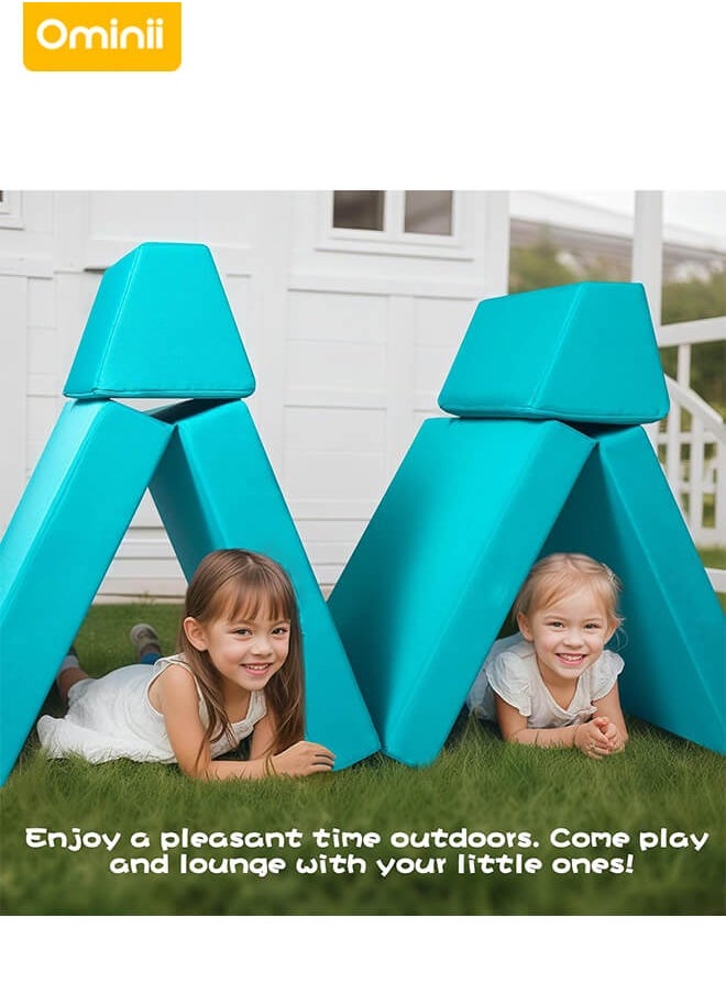 Ominii - Kids' Play Sofa Activity Center - Modular & Foldable Design, Sparks Creativity, Safe & Durable, Perfect for Playrooms or Indoor Fun - Blue - Image 1