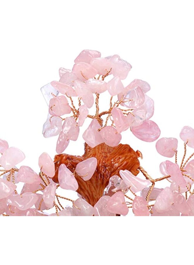 يُسلِّم شجرة المال الكريستالية المصنوعة من الكوارتز الطبيعي، أشجار كريستالية علاجية على طراز البونساي، زينة لجلب الثروة والحظ، ديكور منزلي، هدايا للنساء - Image 5