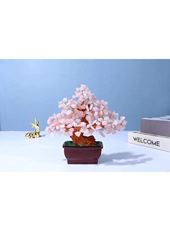 يُسلِّم شجرة المال الكريستالية المصنوعة من الكوارتز الطبيعي، أشجار كريستالية علاجية على طراز البونساي، زينة لجلب الثروة والحظ، ديكور منزلي، هدايا للنساء - Image 4