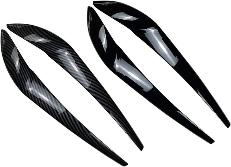 QASULER Car Front Headlight Eyebrow Eyelid Cover Trim - Image 2