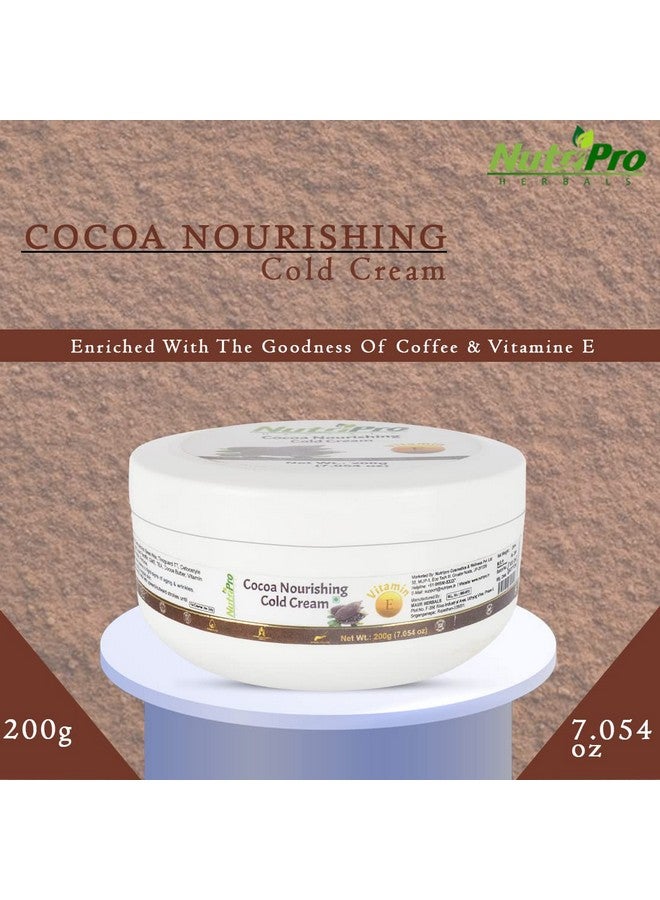 NutriPro Cocoa Nourishing Cold Cream|Enriched With Coffee & Vitamin E|For Deep Moisturizing, Nourishment, And Protection 200ml - Image 2