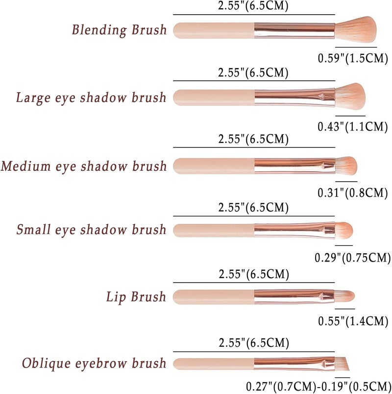 Vtrem 8 in 1 Portable Makeup Brush Set - Image 4