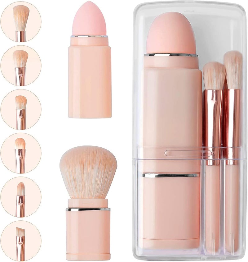 Vtrem 8 in 1 Portable Makeup Brush Set - Image 1
