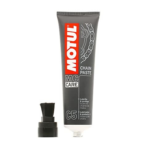 Motul C5 Chain Paste Motorcycle Chain Grease with Brush Applicator, 150 ml Tube (106513) - Image 1