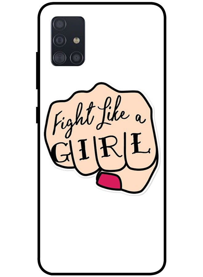 EYE CATCH Protective Case Cover For Samsung Galaxy A51 5G Smart Series Printed Protective Case Cover for Samsung A51 5G Fight Like a Girl - Image 1