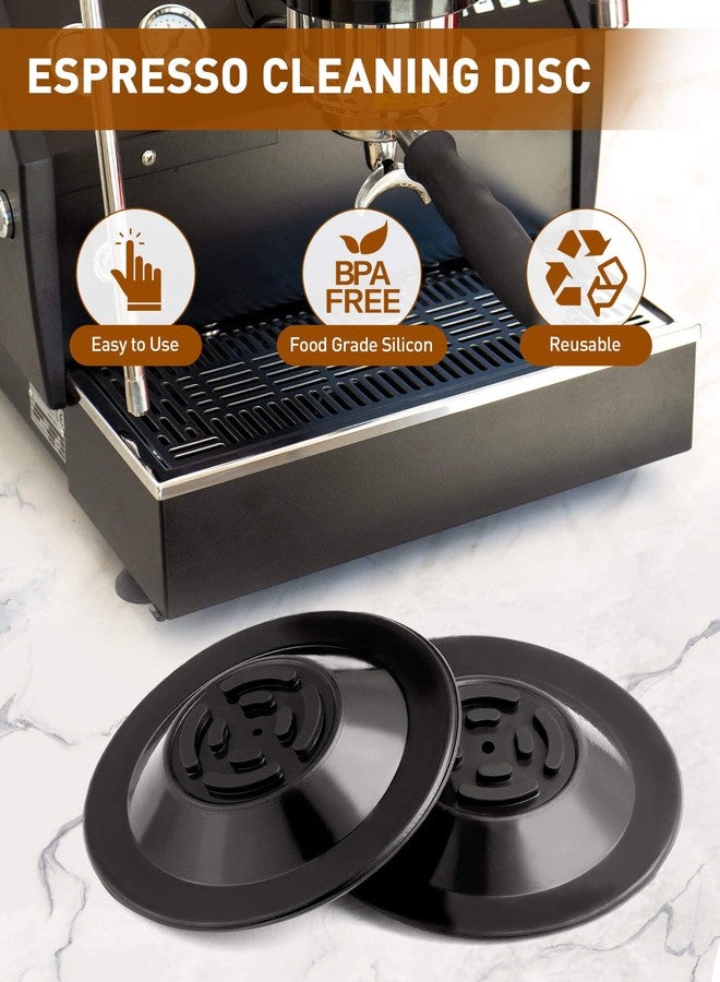 SONGTIY 2PCS Espresso Cleaning Disc, 54mm Silicon Backflush Disc for Select Breville Espresso Machines, Breville Accessories Compatible with BES810BSS, BES840XL, BES878BSS, BES880, BES870XL - Image 3