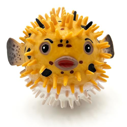 Gemini&Genius GeminiGenius Realistic Pufferfish Action Figure Blowfish Educational Gift DIY Craft Decor Swimming Bath Toy - Image 5