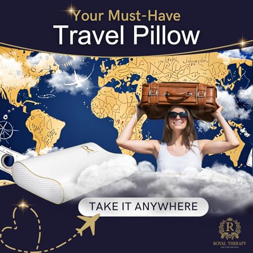 Royal Therapy Travel Memory Foam Cervical Pillow – Contour Pillow for Neck and Shoulder Pain - Image 3