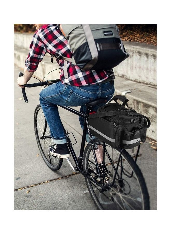 Generic Bicycle Rear Seat Bag With Rain Cover,Bike Trunk Bag, Waterproof Luggage Bicycle Rack Rear Carrier Bag with Rain Cover, Bike Rear Seat Bag for Cycling, Traveling, Commuting, Camping and Outdoor  - Image 3
