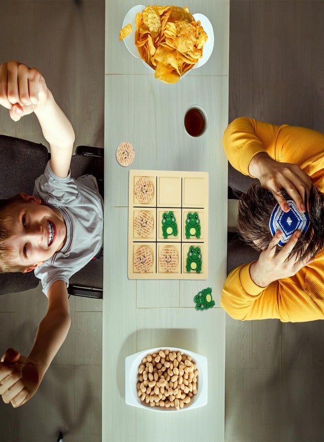 Rite Lite Passover Tic Tac Toad Game | Pesach Seder Tic Tac Toe Educational Plagues Frogs For Kids Game Night Jewish Holiday Party Hours of Fun! - Image 3