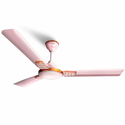 LONGWAY Wave P1 1200 mm/48 inch Ultra High Speed 3 Blade Anti-Dust Decorative Ceiling Fan 2 Years Warranty (Rusty Pink, Pack of 1) - Image 1