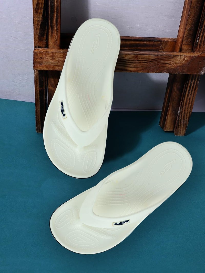 Lancer MENS FLIP-HERO-WHT1 WHITE SLIPPERS - Image 5