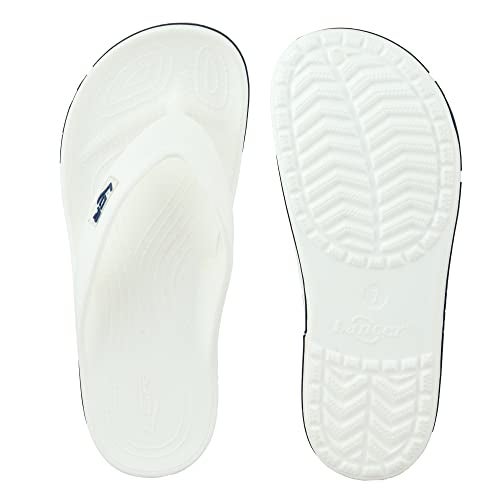 Lancer MENS FLIP-HERO-WHT1 WHITE SLIPPERS - Image 4