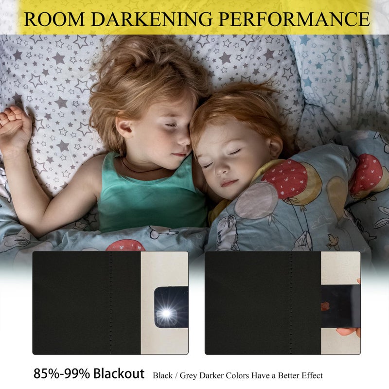 LuminBarrier Room Divider Curtain Sets with Bendable Ceiling Track, 95% Blackout Total Privacy Ceiling Track Curtains Floor to Curtains Track Kits 8.33 ft Wide x 7 ft Tall, Black, 1 Panel - Image 2