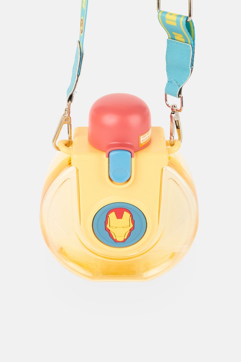 MARVEL Iron Man Series Strap  Water Bottle 780 ml, Yellow - Image 2