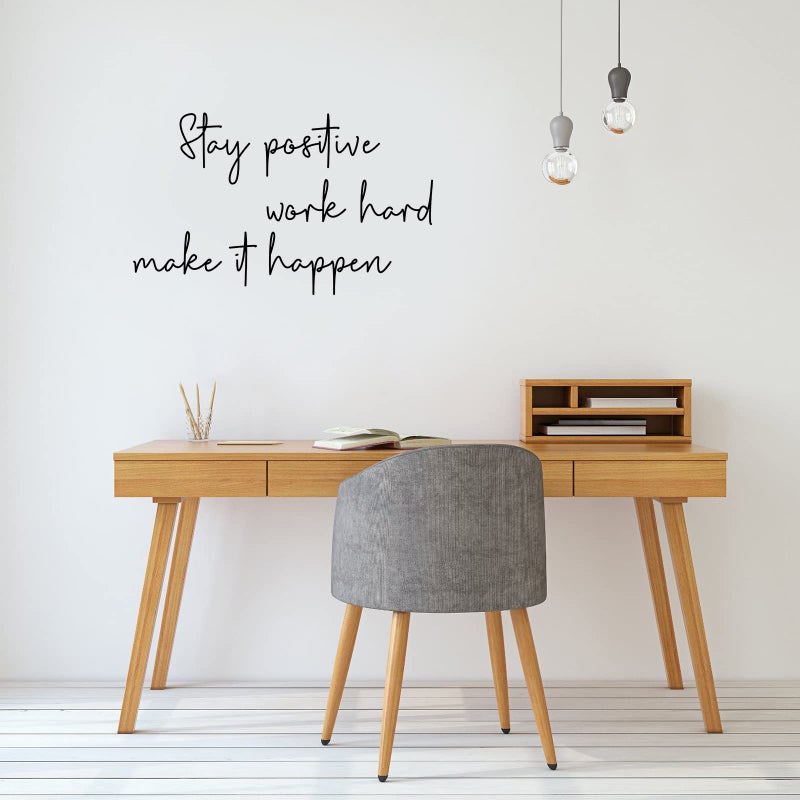 Fumete 9 Pcs Inspirational Vinyl Wall Decal Stickers Motivational Quote Peel and Stick Positive Saying Wall Art Large Affirmation Decal Removable Decor for Home Office School Classroom - Image 3