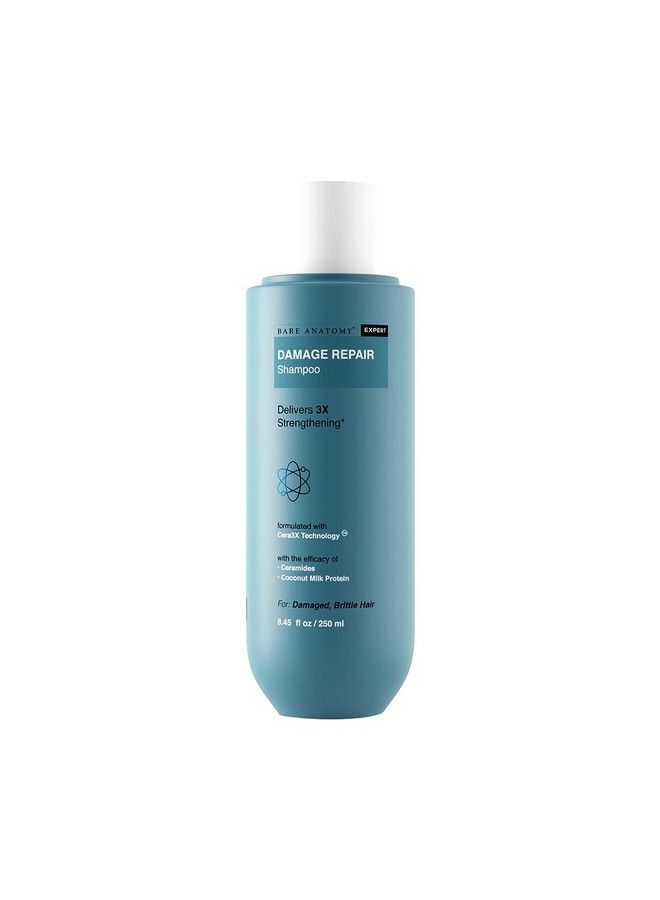 BARE ANATOMY Damage Repair Hair Shampoo ; Provides 3X Strengthening Powered By Ceramide A2 & Coconut Milk Protein ; For Damaged Dry & Frizzy Hair ; Sulphate & Paraben Free ; For Women & Men ; 250Ml  - Image 1