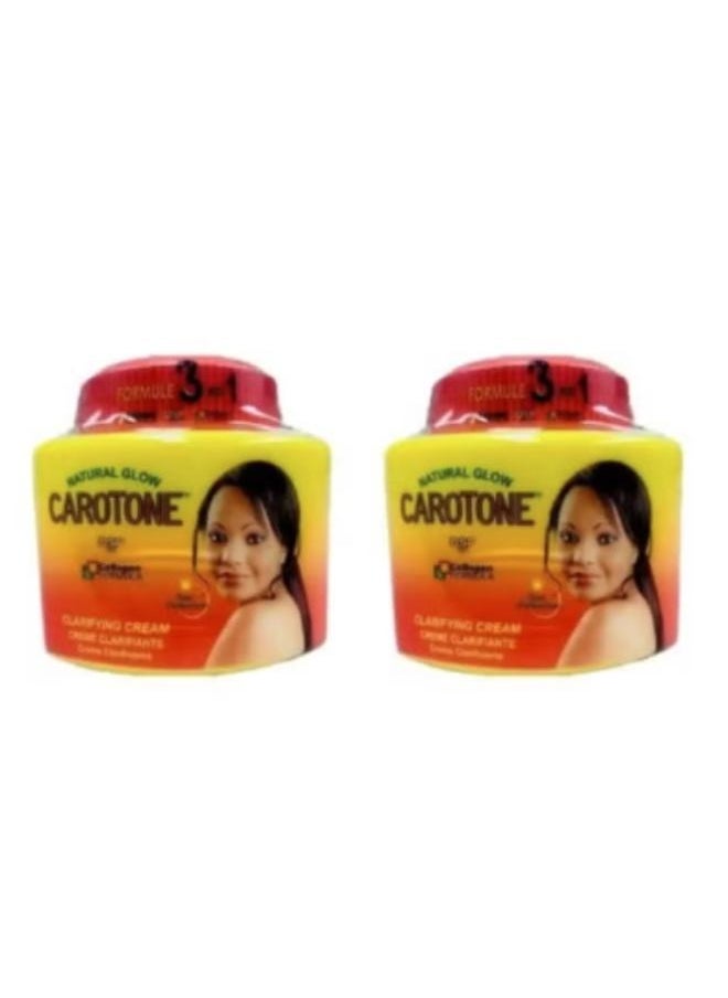 Carotone - 2Pcs Carotone Collagen Formula Clarifying Cream 135ml - Image 1
