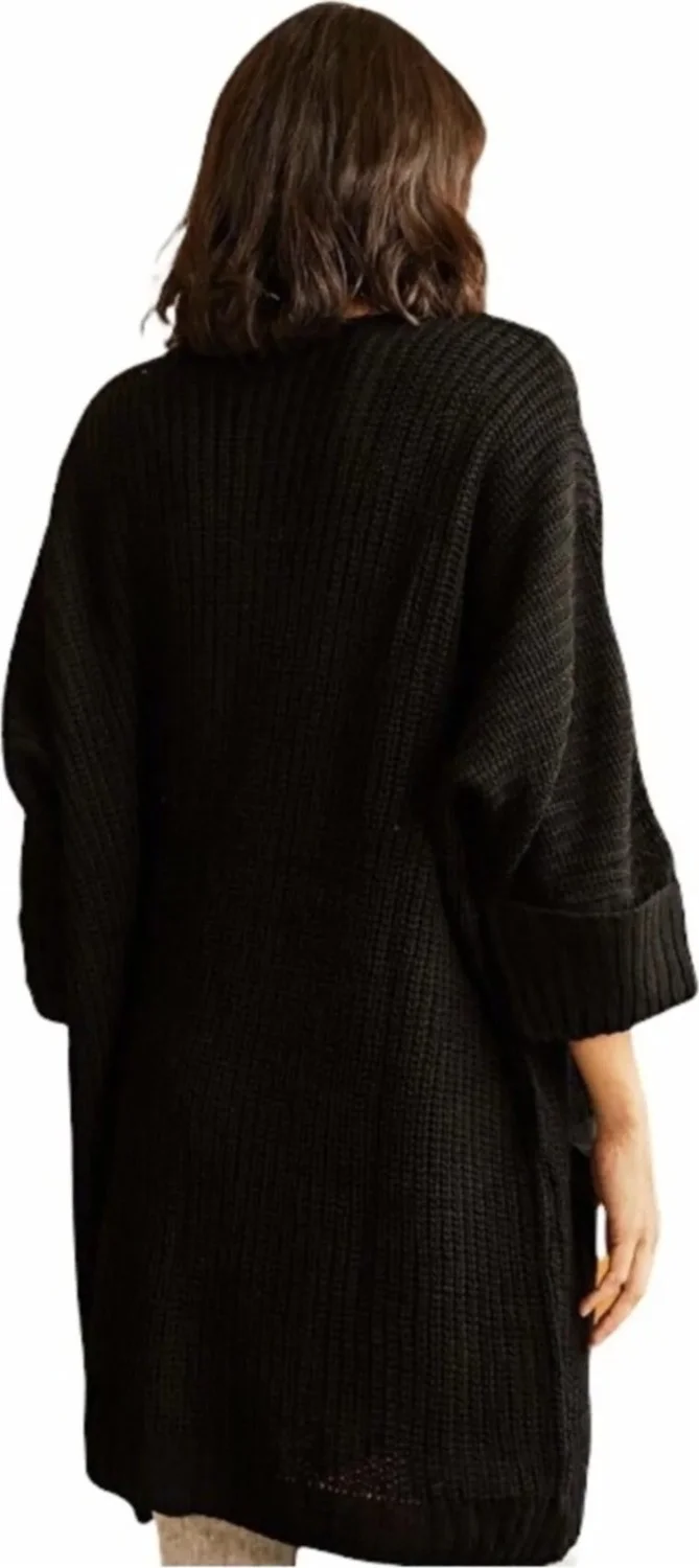 Işılda Fashion Women's Clothing Folded Sleeve Knitted Cardigan