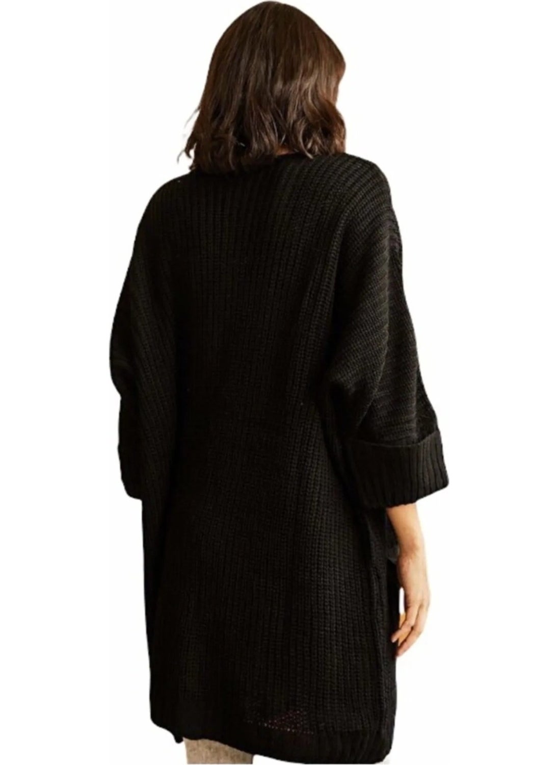 Işılda Fashion Women's Clothing Folded Sleeve Knitted Cardigan  - Image 4