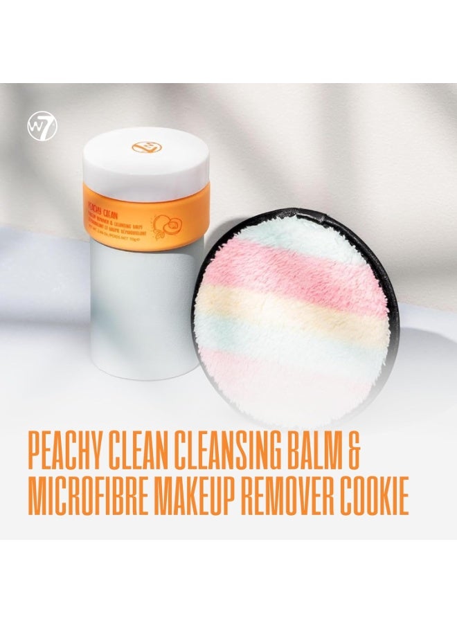 W7 Peachy Clean Makeup Melt Set â€“ Cleansing Balm & Remover Pad for a Peach-Perfect Skincare Routine â€“ The Ultimate Makeup Melting Dream Team! - Gentle, Hydrating & Effortless - Image 5