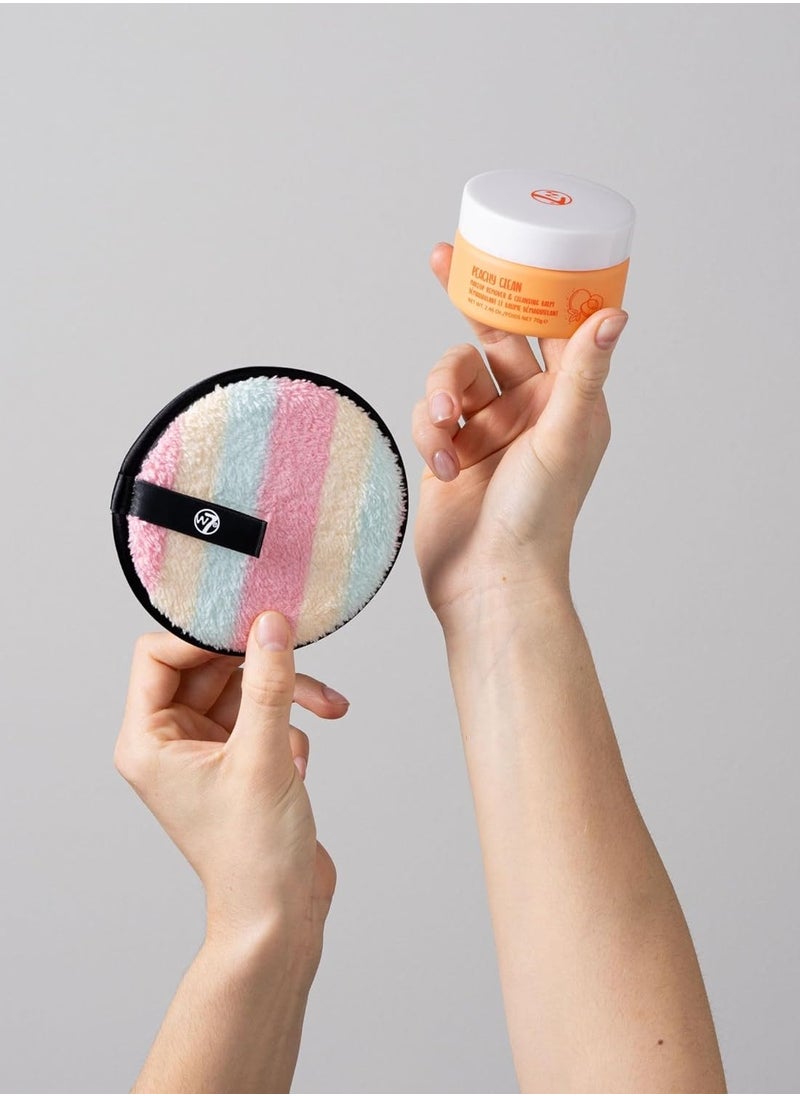 W7 W7 Peachy Clean Makeup Cleansing Balm & Makeup Remover Cookie Disc Duo - Gently Removes Makeup  - Image 4