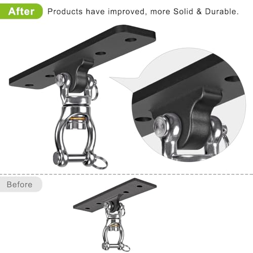 Dolibest Heavy Duty Swing Hanger, Swing Set Accessorie for Indoor Outdoor Playground, Porch Swing Hanging Kit for Wooden and Concrete Set with 4 Wood Screws and 4 Expansion Bolts, 900LB . - Image 2