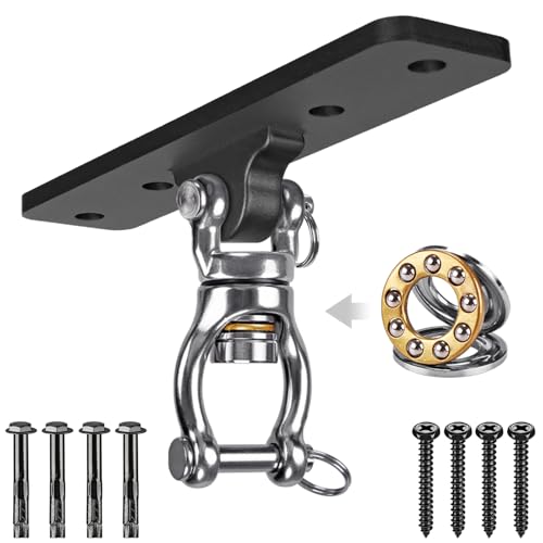 Dolibest Heavy Duty Swing Hanger, Swing Set Accessorie for Indoor Outdoor Playground, Porch Swing Hanging Kit for Wooden and Concrete Set with 4 Wood Screws and 4 Expansion Bolts, 900LB . - Image 1