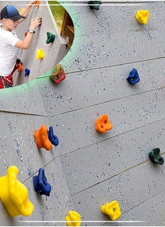 Beauenty 10 Pcs Rock Climbing Holds For Kids Set,Rock Climbing Holds,Climbing Wall,Climbing For Adult Indoor And Outdoor Play Accessories,With Mounting Hardware,Home Playground Climbing Wall Grip Kits  - Image 4
