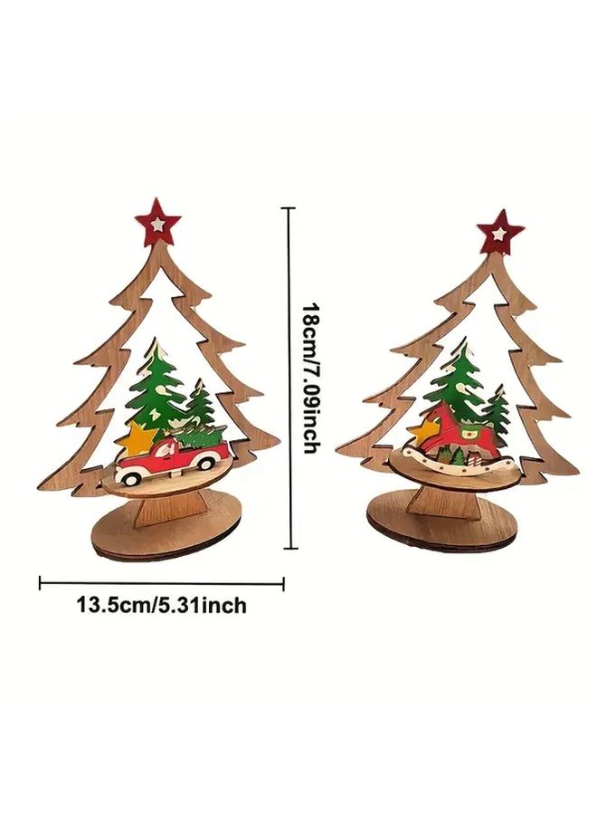 Mini Christmas Ornament Number 1 For Writing Desk Bedside Table Decor - Image 3