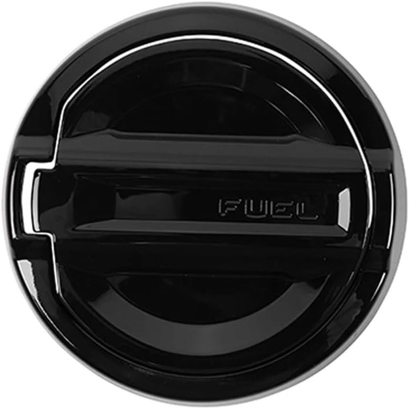 Car Tank Covers Compatible For Jeep Wrangler JL 4XE 2021 2022 2023 2024 2025 Gas Oil Fuel Door Tank Cap Decoration Exterior Accessories ABS(Black) - Image 1