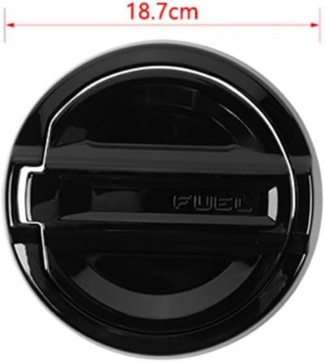 Car Tank Covers Compatible For Jeep Wrangler JL 4XE 2021 2022 2023 2024 2025 Gas Oil Fuel Door Tank Cap Decoration Exterior Accessories ABS(Black) - Image 3